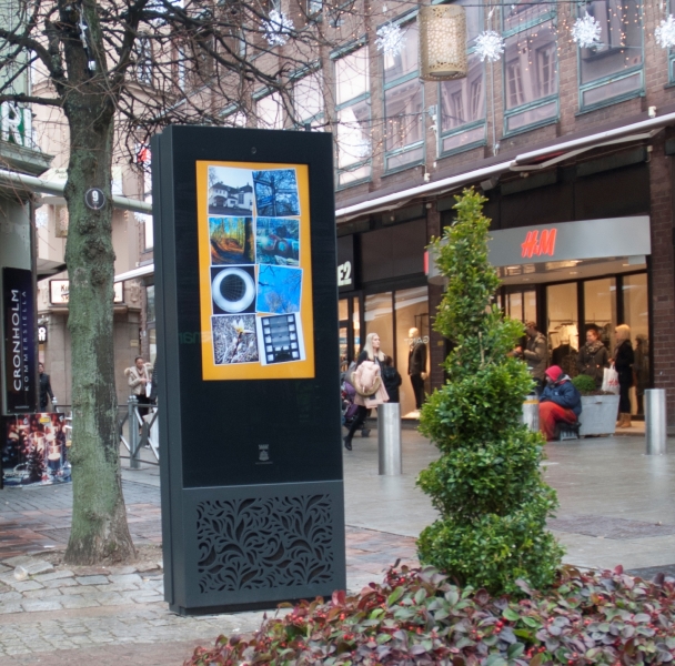 Шведский Хельсингборг развивает сеть уличных digital signage киосков