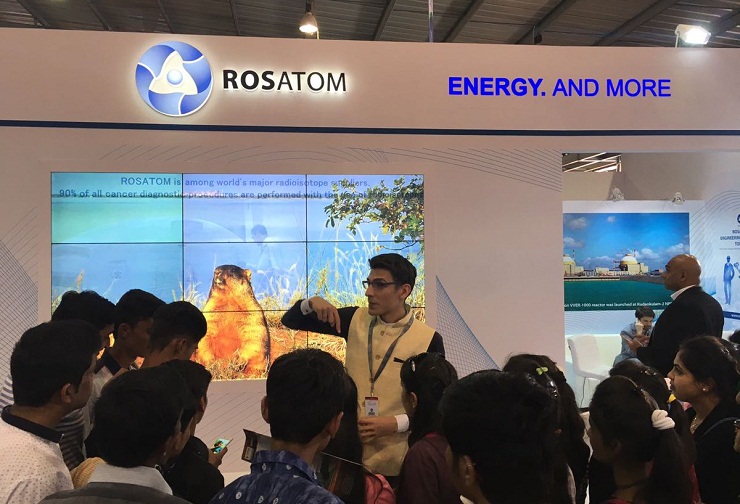 «Росатом» представил мультимедийную интерактивную экспозицию на выставке в Индии