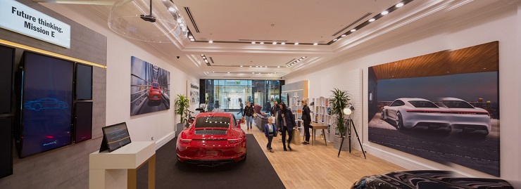 В Ливерпуле открылся интерактивный магазин бренда Porsche