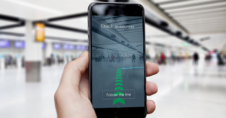Лондонский аэропорт  Гатвик внедряет indoor-навигацию c технологией дополнительной реальности