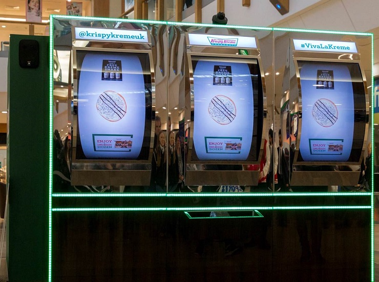 Игровой автомат Krispy Kreme дает шанс выиграть годовой запас пончиков