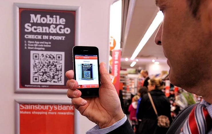 Sainsbury’s тестирует технологию оплаты и сканирования товаров с помощью мобильного телефона