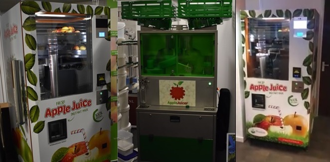 В Голландии представили первый вендинг автомат по производству яблочного фреша