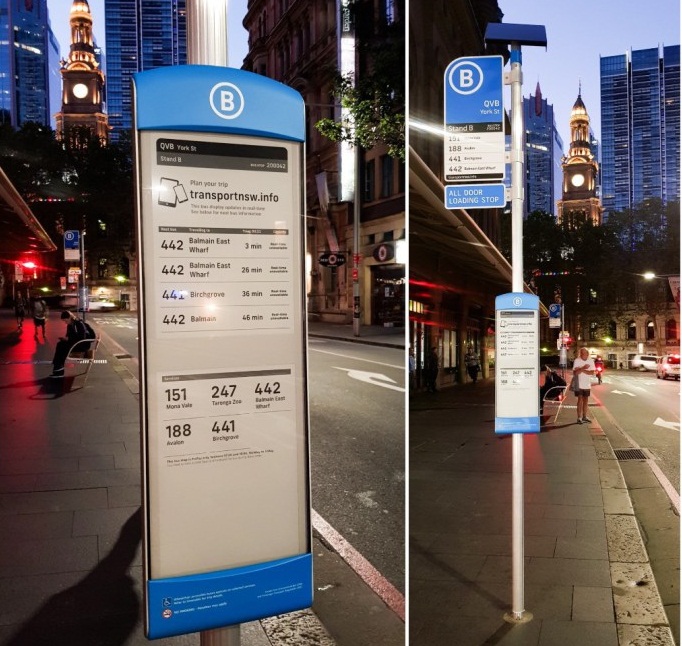 ​В Австралии тестируют автобусные информационные табло с технологией e-paper