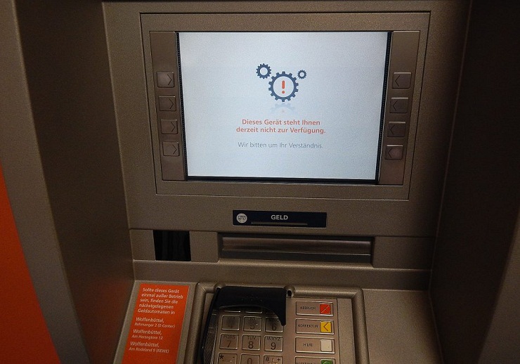 В Германии сокращается количество установленных банкоматов 